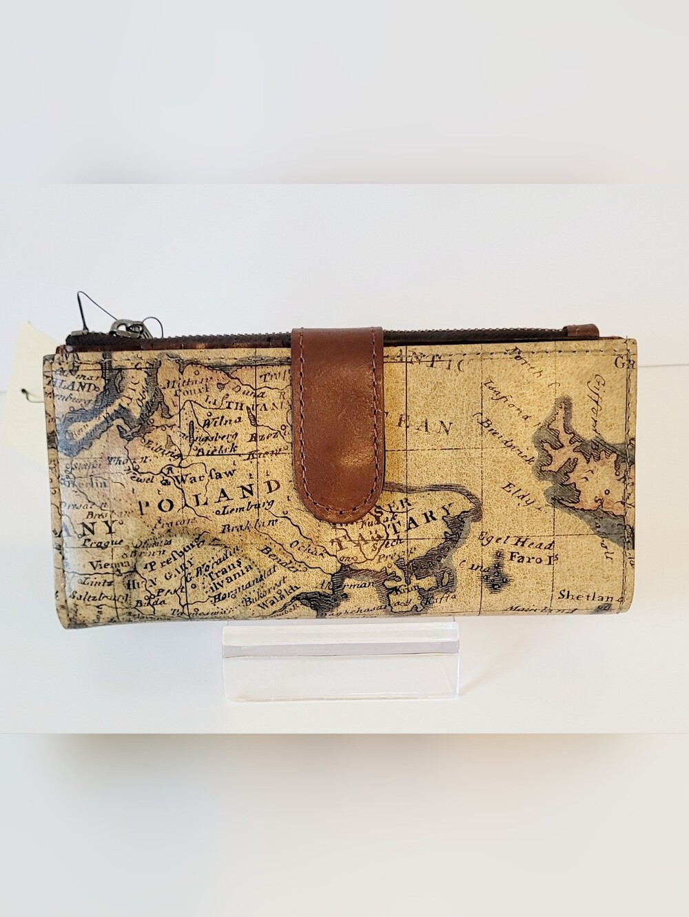 Patricia Nash Map Print Nazari Wallet RFID